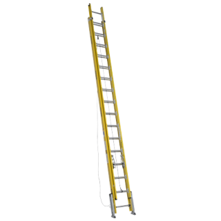 D7132-2LV 32' Type IAA Fiberglass D-Rung Leveling Extension Ladder ...